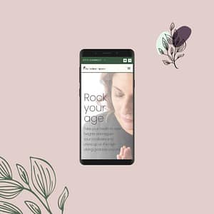 Mobile mockup of theholistichipster.com