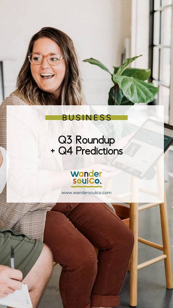 Category: Business, Title: Q3 Roundup + Q4 Predictinos
