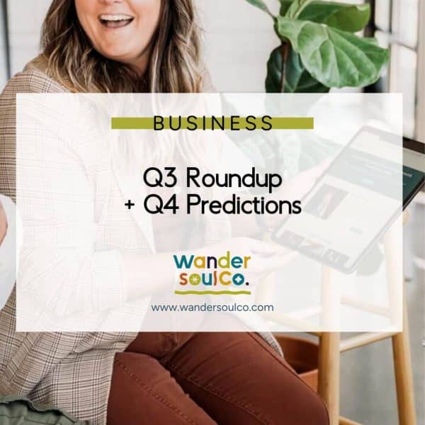 Category: Business, Title: Q3 Roundup + Q4 Predictinos