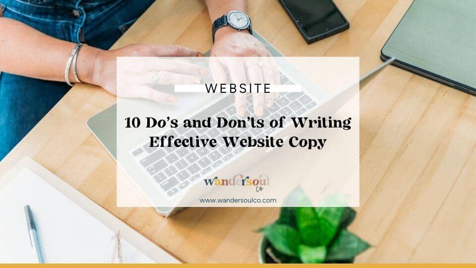 Blog: 10 Do's and Don'ts of Writing Effective Website Copy