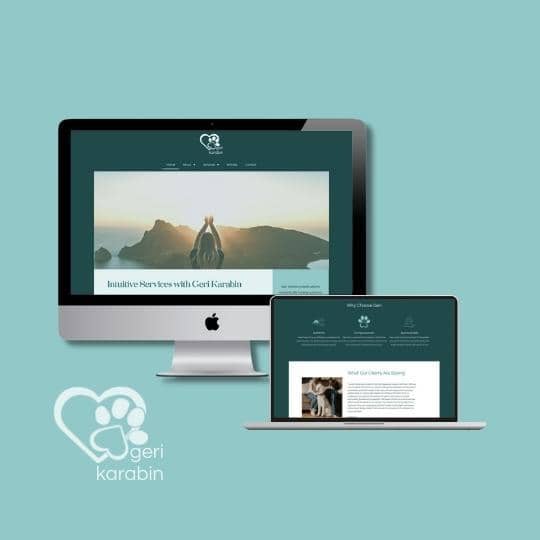 Desktop and laptop mockups of gerikarabin.com